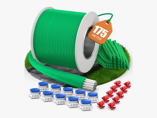 COZCLAM kit fil 175 m avec cavaliers et connecteurs